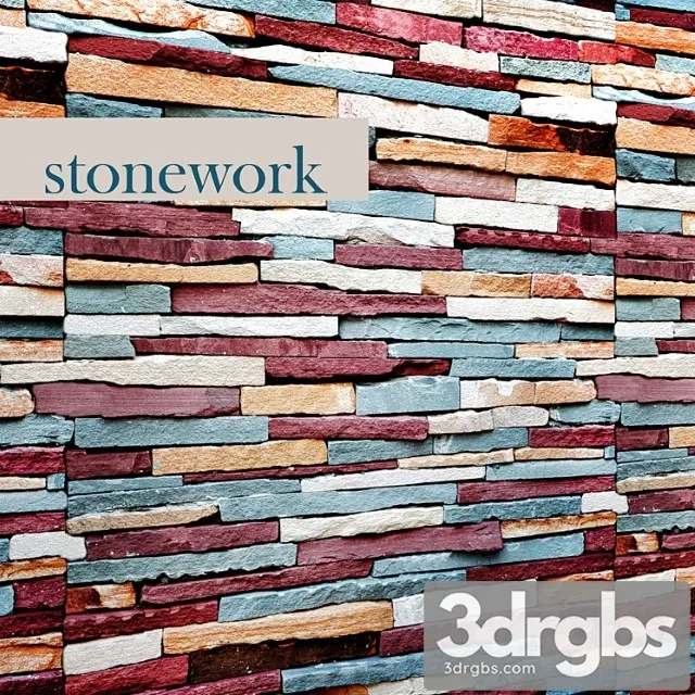 Stone Masonry Slate Stone Stone Wall Wild Stone 14 3D Model Download
