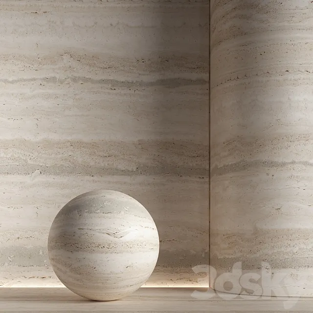 Stone material travertine. 41 pbr seamless 3D Model Stone material travertine. 41 pbr seamless 3D Model