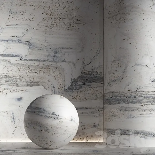 Stone material travertine. 42 pbr seamless Free Download