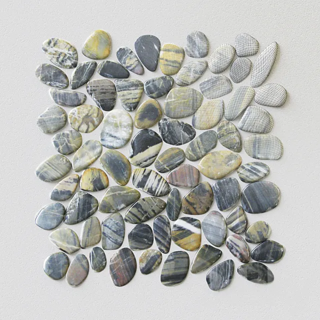 Stone mosaic Bonaparte Jack 3D Model