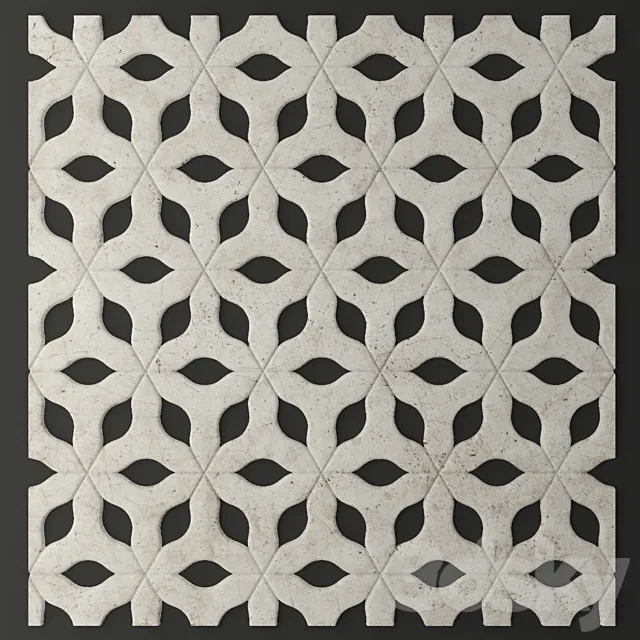 Stone panel. 3D Model Stone panel. 3D Model