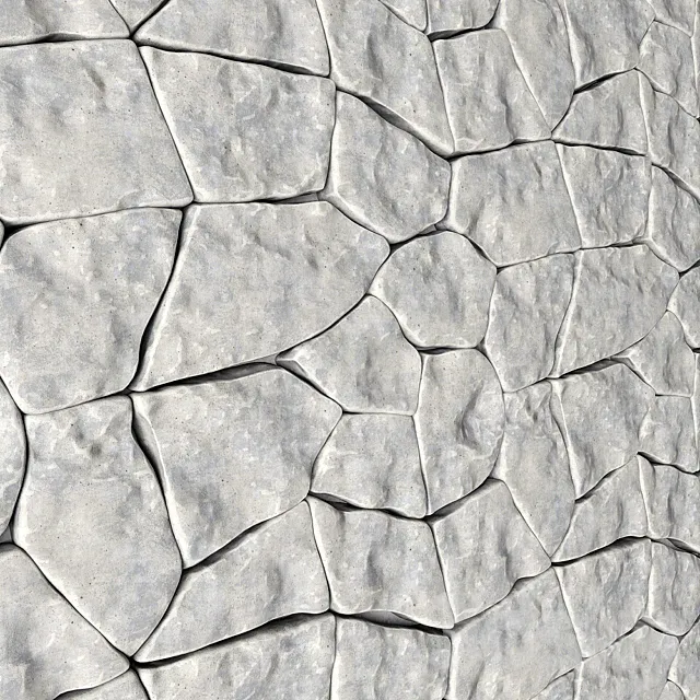 Stone panel wite 3D Model