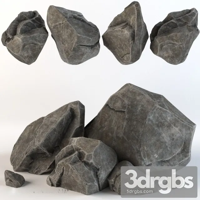 Stone Rock Element 3D Model Download