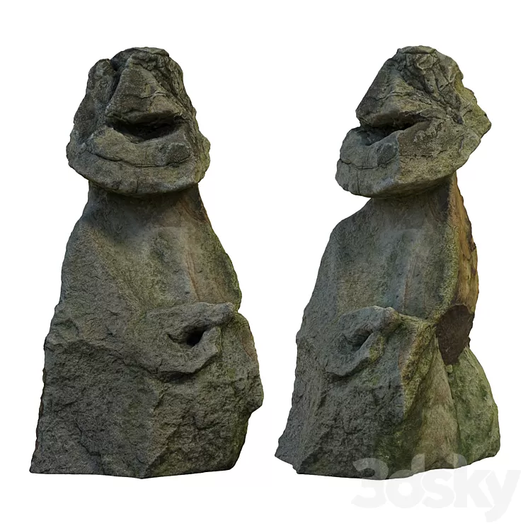stone sculpture 3D Model Free Download