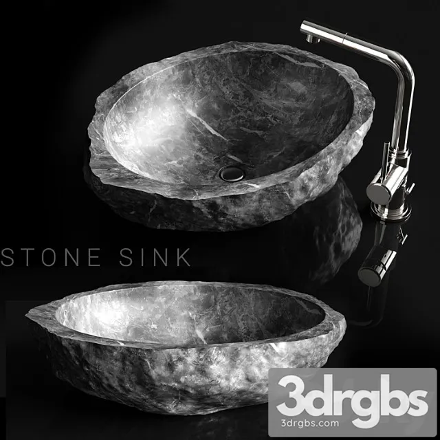 Stone Sink 2 3D Model Download