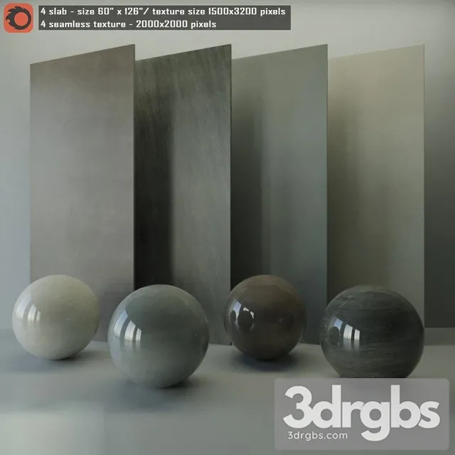 Stone Slab Seamless Texture Set 80 3D Model Download