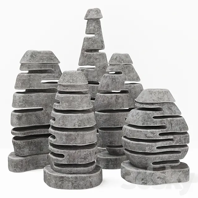 Stone Street Light N3 3DModel