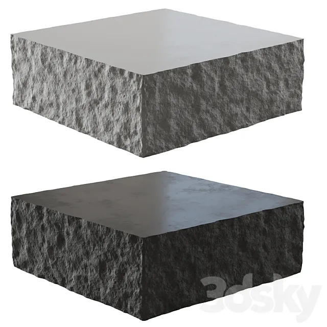 Stone table №14 3D Model Stone table №14 3D Model
