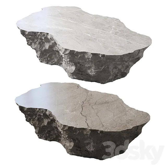 Stone table №3 3D Model