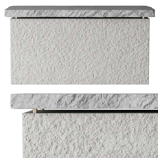 stone table island 3D Model