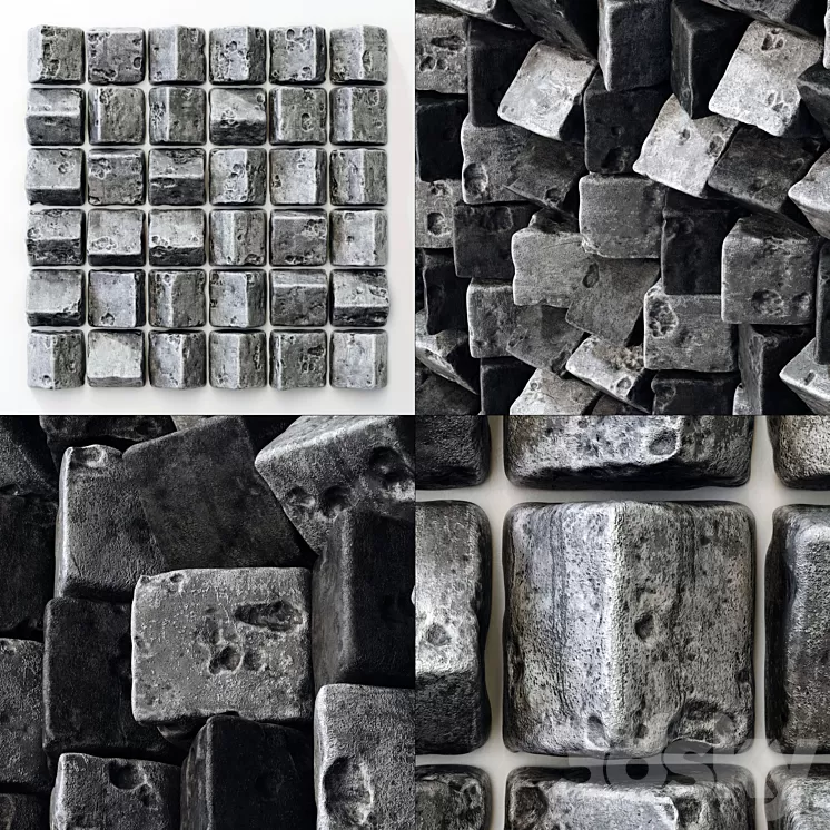 Stone tile angle block n1 3D Model Free Download