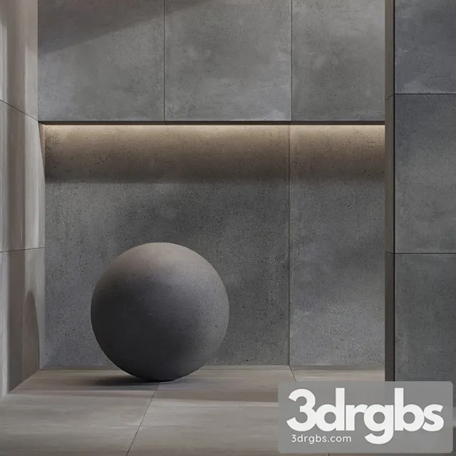 Stone Tile Set 32 Tau Ceramica Cemento Oristan Grafito Natural 3D Model Download