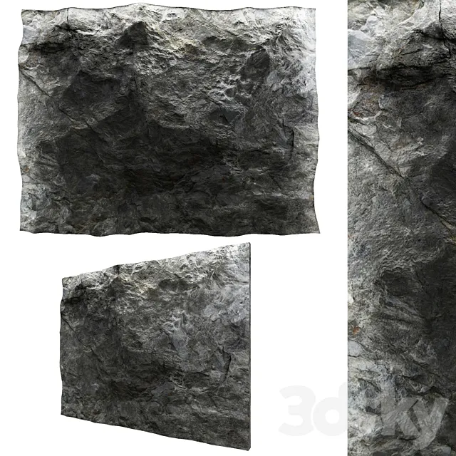 Stone wall 3DModel Stone wall 3DModel