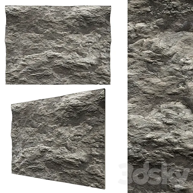 Stone wall No. 7 3D Model Stone wall No. 7 3D Model