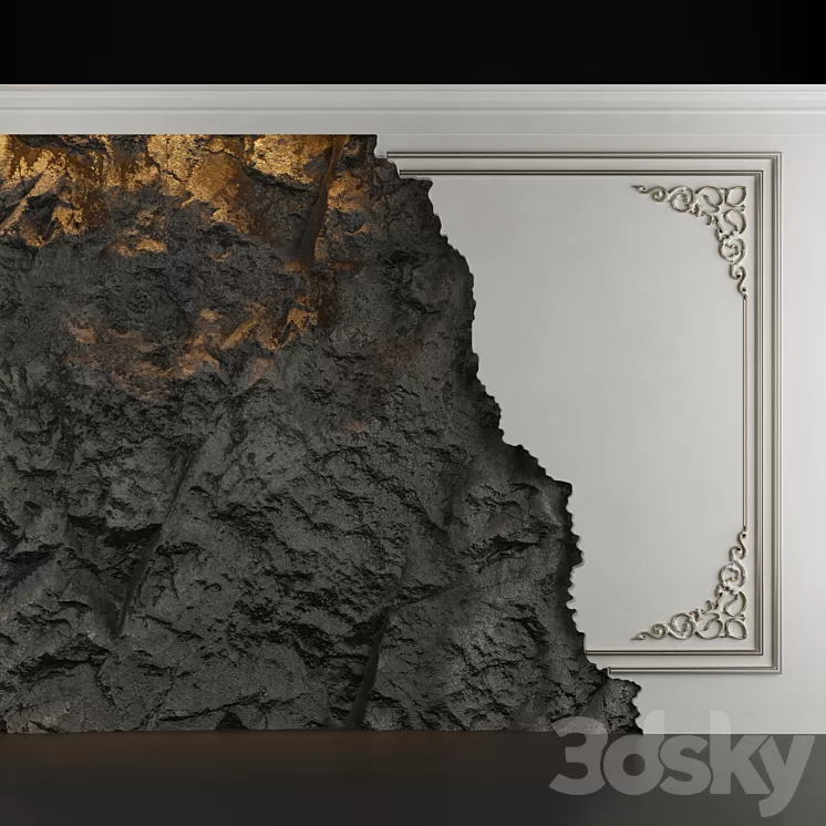 stone wall panel 3D Model stone wall panel 3D Model