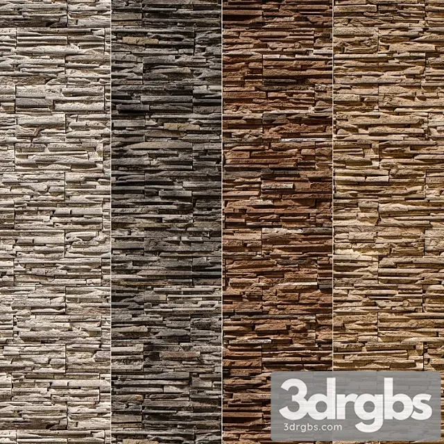 Stone walls 3D Model Download