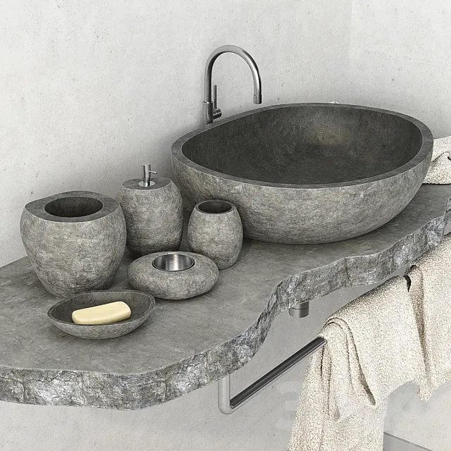 Stone washbasin _ Stone washbasin 3DModel Stone washbasin _ Stone washbasin 3DModel
