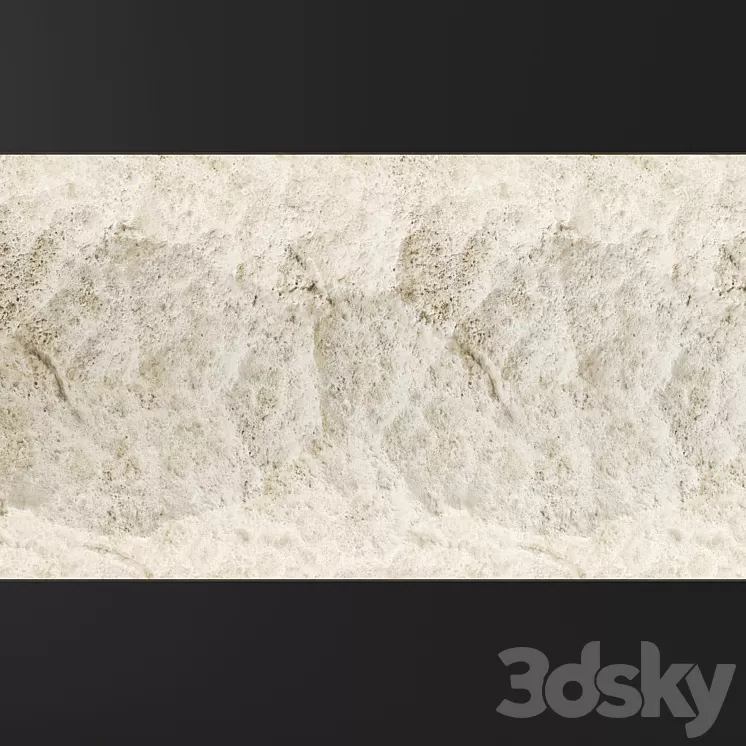 Stone white wall texture 3D Model