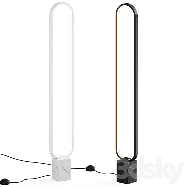 Stones Naos LED Floor Lamp 3D Model Stones Naos LED Floor Lamp 3D Model