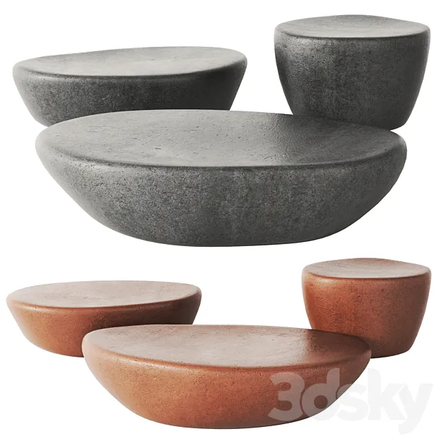 Stony by Minotti 3D Model Stony by Minotti 3D Model