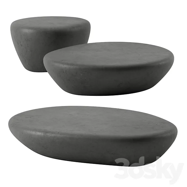 Stony Coffee tables by Minotti 3DModel