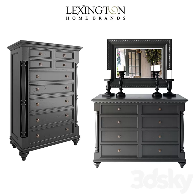 STONY POINT CHEST and DRESSER 3D Model Free Download