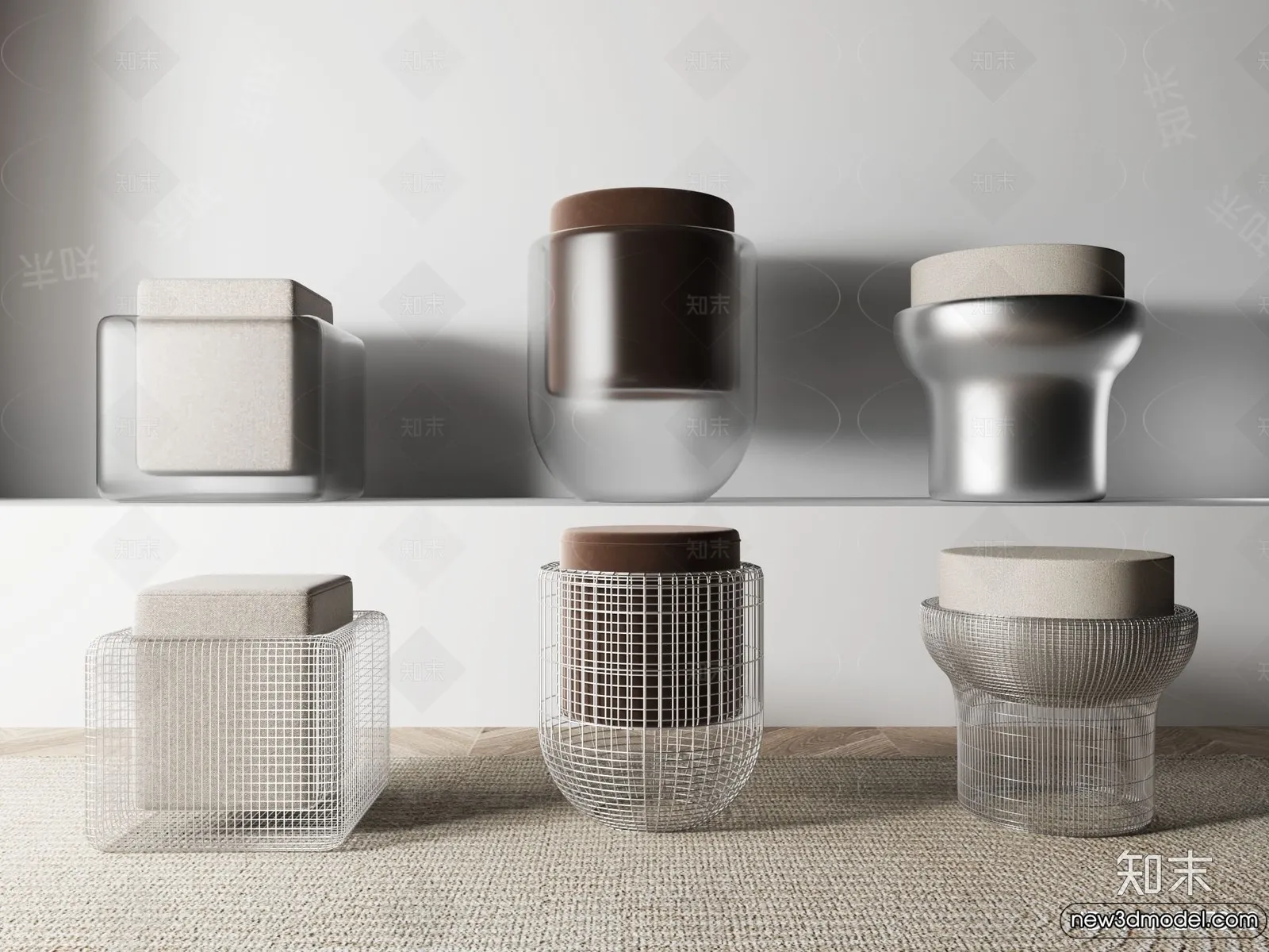 Stool – Bar Chair – 3D Models – 3D Furniture Models for Interior – 001 Stool – Bar Chair – 3D Models – 3D Furniture Models for Interior – 001