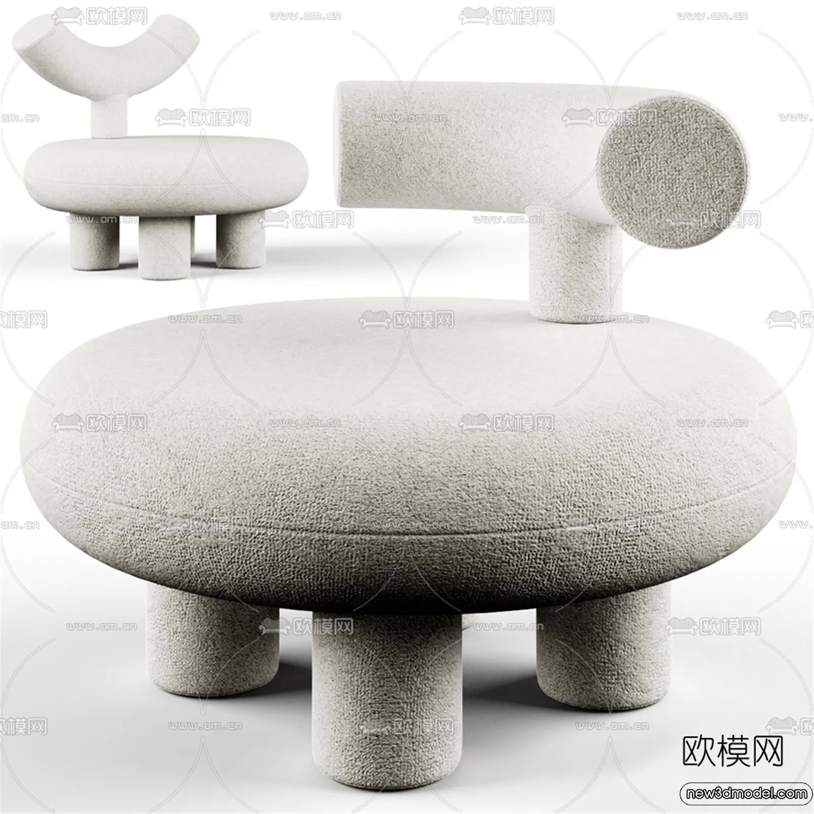 Stool – Bar Chair – 3D Models – 3D Furniture Models for Interior – 017 Stool – Bar Chair – 3D Models – 3D Furniture Models for Interior – 017