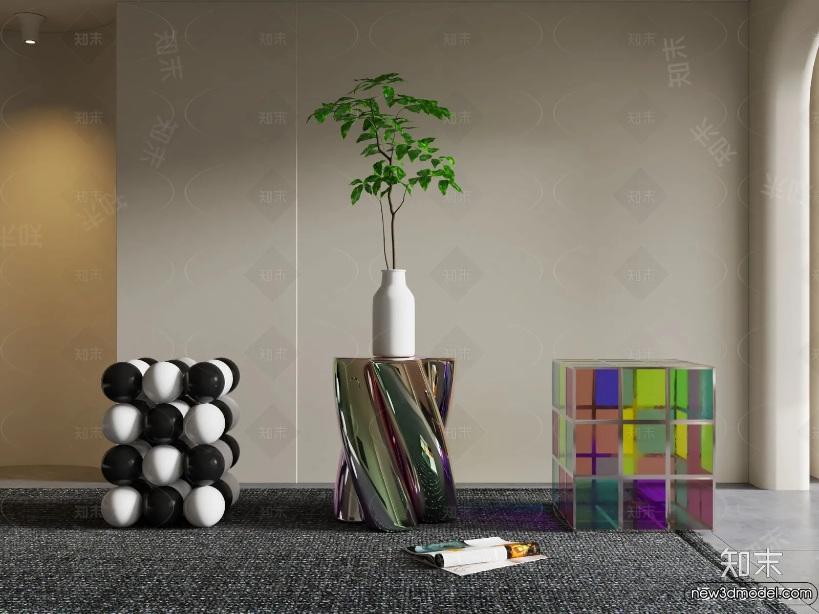 Stool – Bar Chair – 3D Models – 3D Furniture Models for Interior – 026 Stool – Bar Chair – 3D Models – 3D Furniture Models for Interior – 026