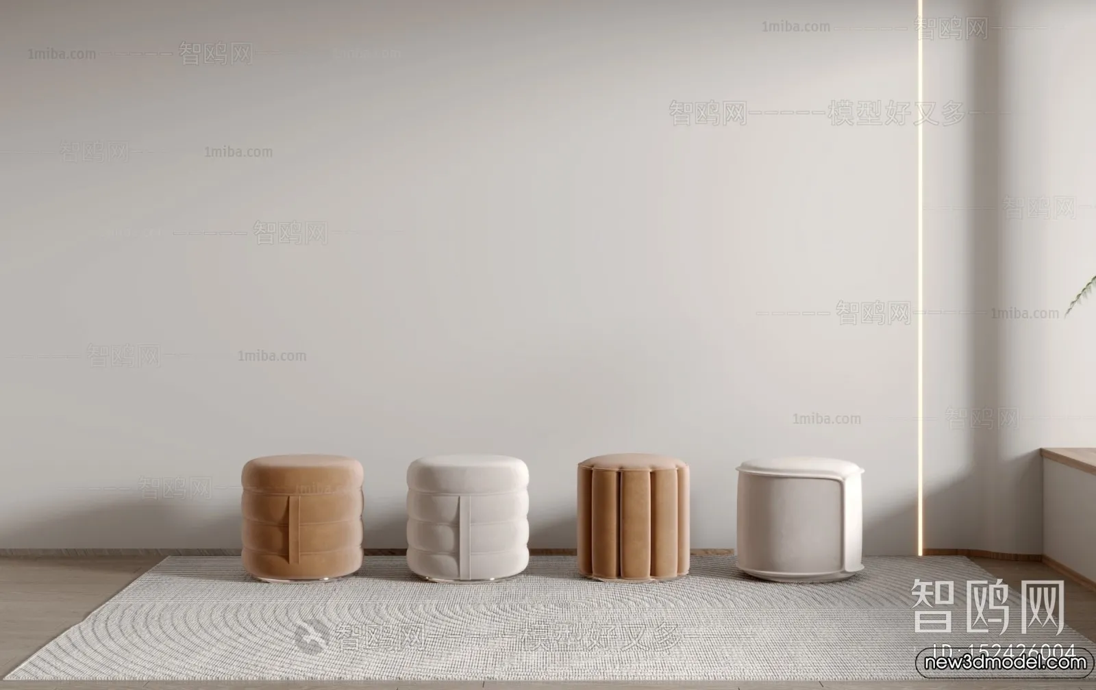 Stool – Bar Chair – 3D Models – 3D Furniture Models for Interior – 027 Stool – Bar Chair – 3D Models – 3D Furniture Models for Interior – 027