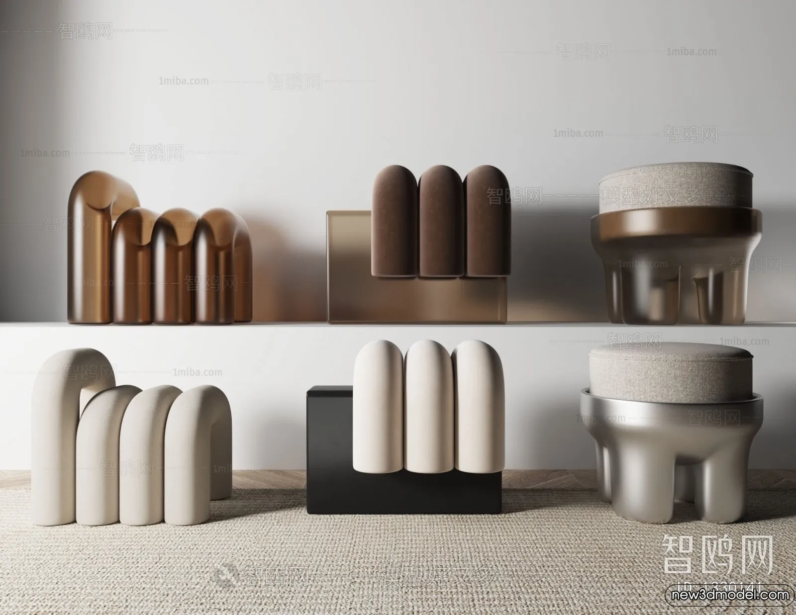 Stool – Bar Chair – 3D Models – 3D Furniture Models for Interior – 032 Stool – Bar Chair – 3D Models – 3D Furniture Models for Interior – 032