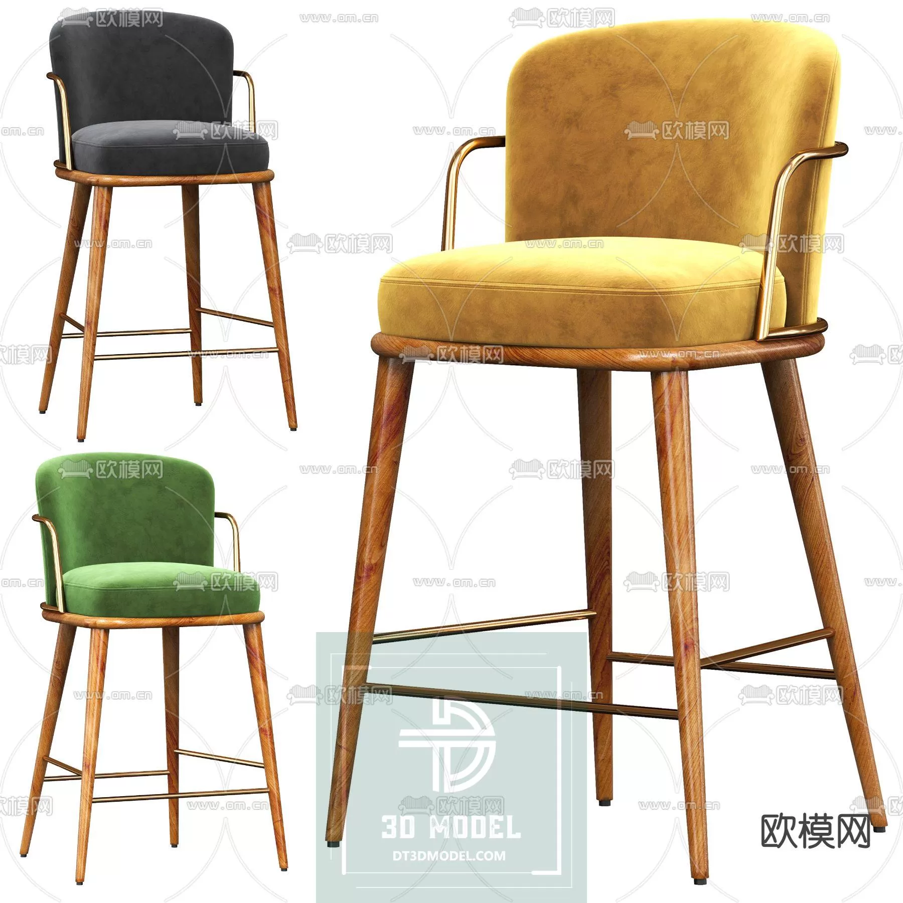 STOOL – BAR CHAIR – 3DSKY – 053