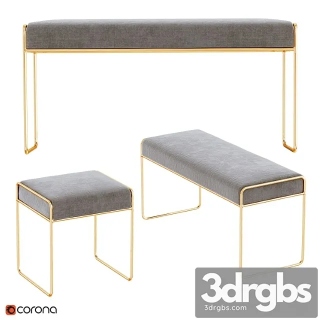 Stool Bench 3D Model Download