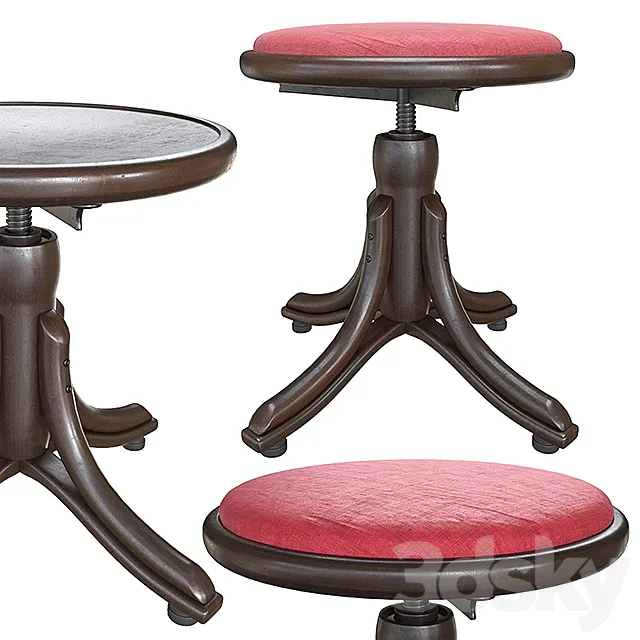 Stool for piano – TON stool piano 3D Model