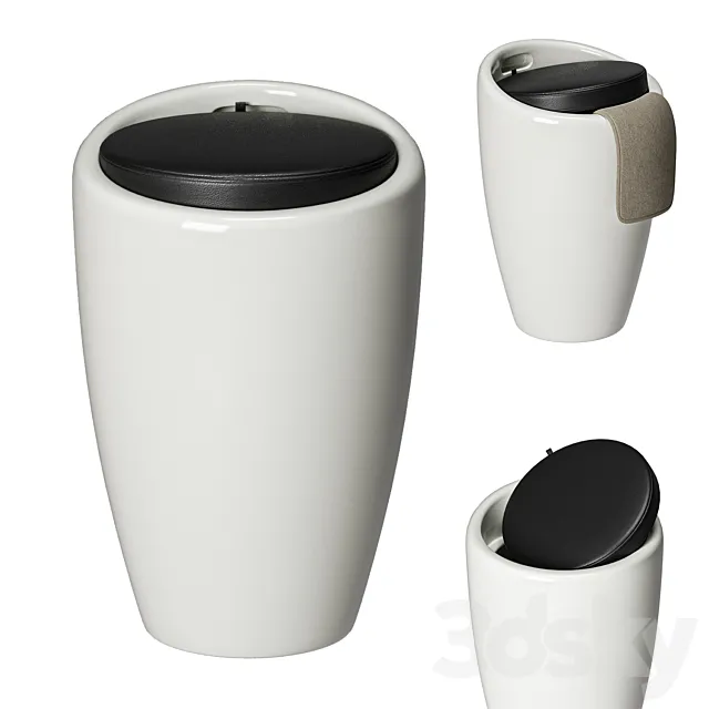 Stool GADEBY Jysk 3D Model Stool GADEBY Jysk 3D Model