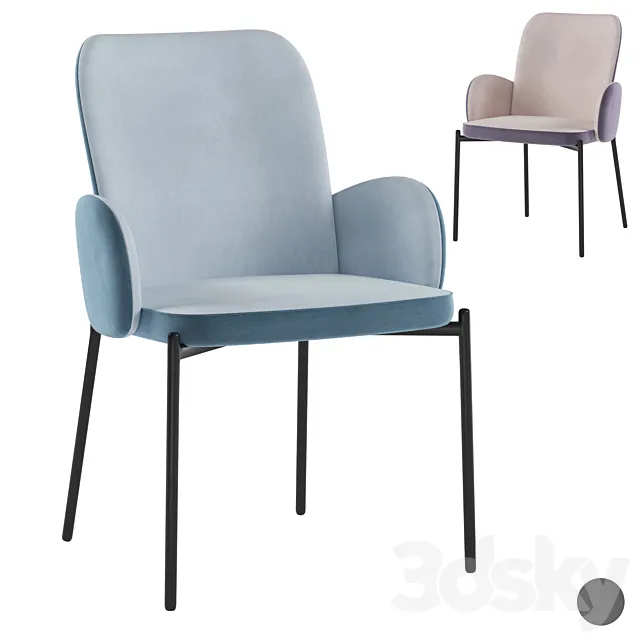 Stool group Divora 3D Model