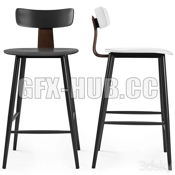 Stool Group Semi Bar Chair ANT 3D Model Stool Group Semi Bar Chair ANT 3D Model