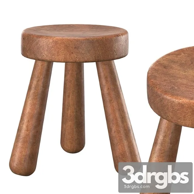 Stool Ingvar Hildingsson 1940 3D Model Download