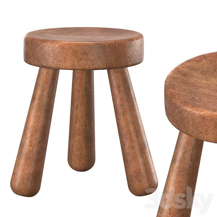 STOOL INGVAR HILDINGSSON 1940 3D Model Free Download