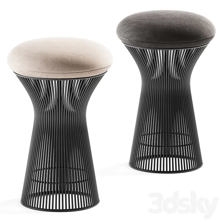 Stool Platner by Knoll 3D Model Free Download