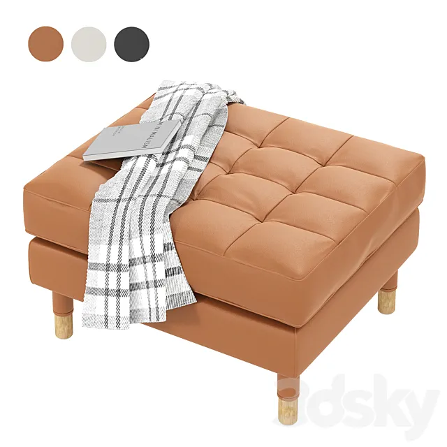 Stool pouf IKEA LANDSKRONA LANDSKRUNA 3D Model Stool pouf IKEA LANDSKRONA LANDSKRUNA 3D Model