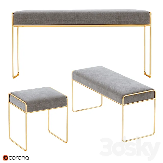 STOOL_BENCH 3D Model