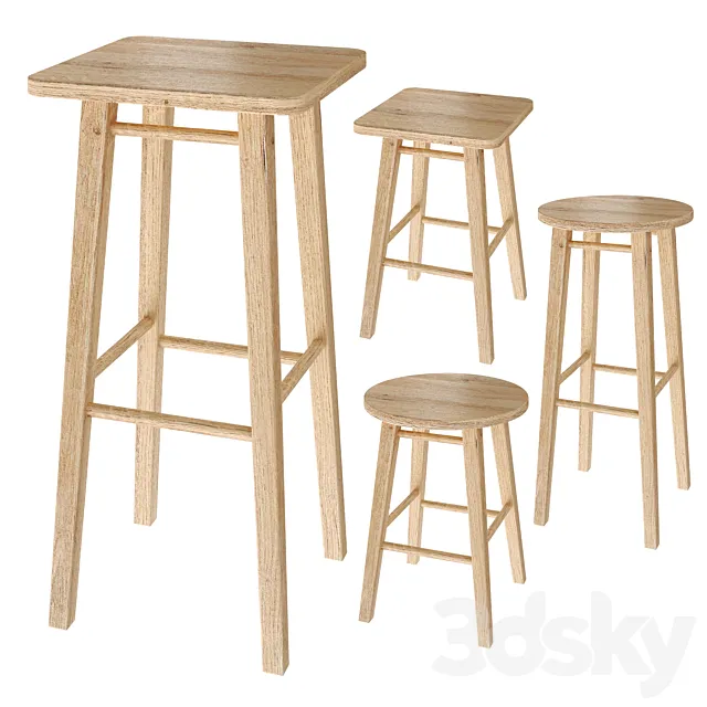 stools SMKA 3D Model