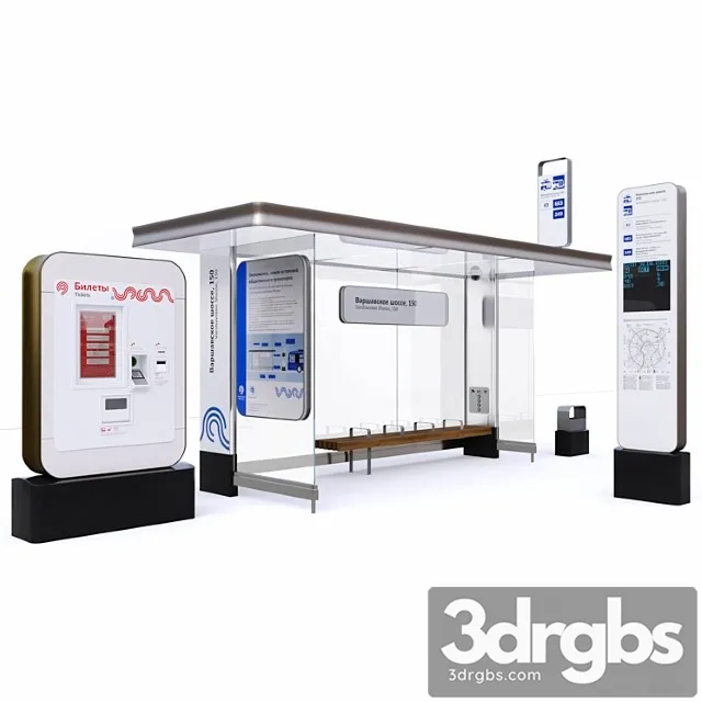 Stopping Pavilion 3D Model Download