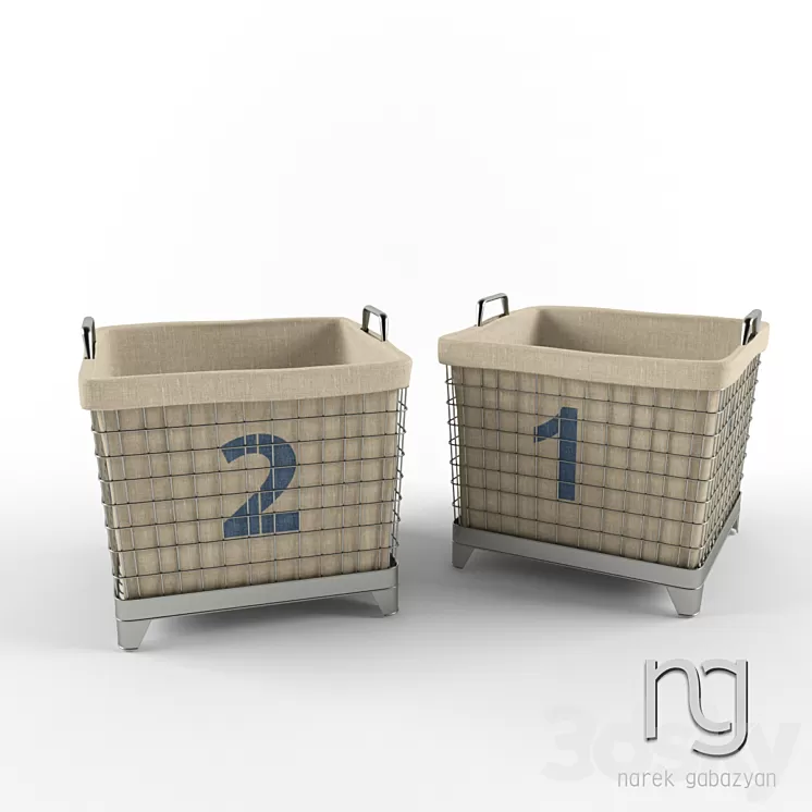 Storage Baskets 3D Model