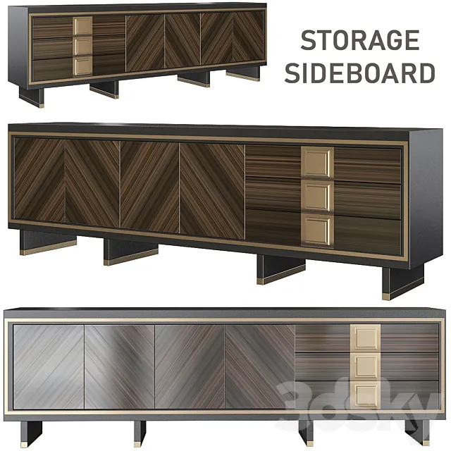 Storage Sideboard by Brendan Wong Design 3DModel Storage Sideboard by Brendan Wong Design 3DModel