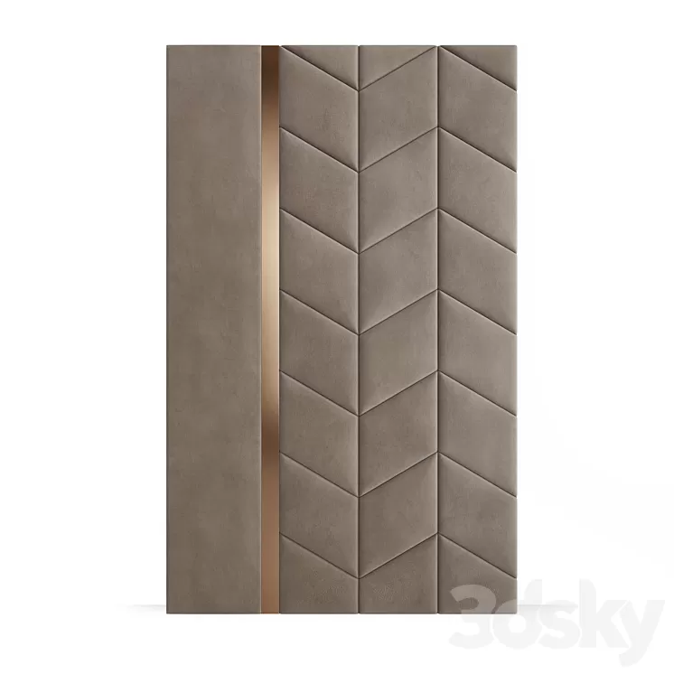 STORE 54 Chevron Wall Panels 3D Model STORE 54 Chevron Wall Panels 3D Model