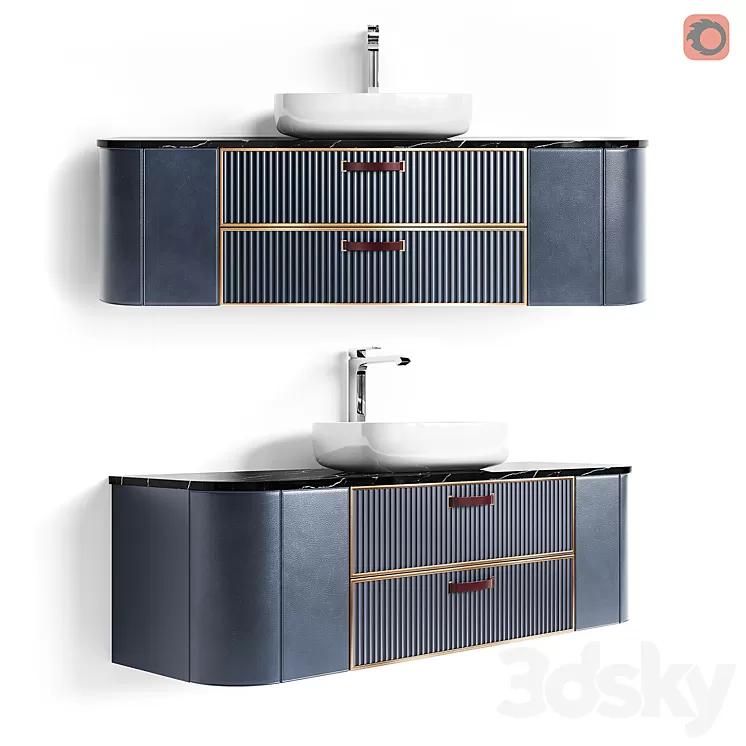 STORE 54 Hanging cabinet Metropolitan Single 3D Model STORE 54 Hanging cabinet Metropolitan Single 3D Model