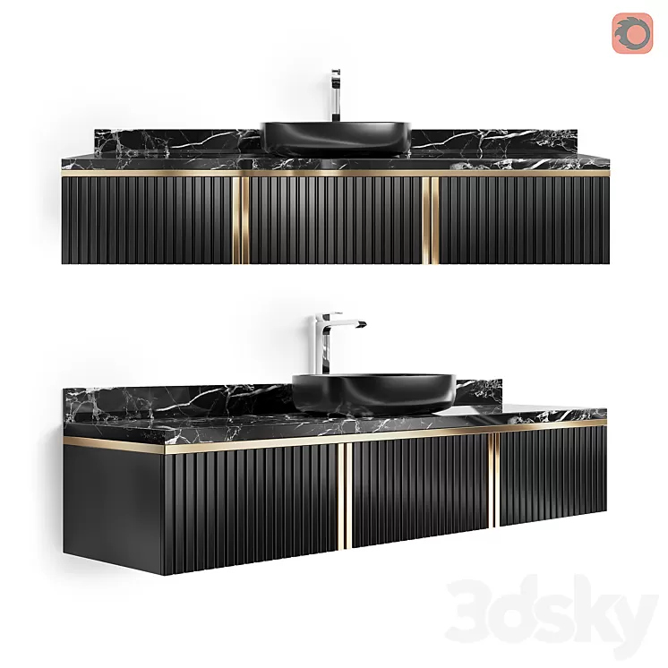 STORE 54 Hanging cabinet Noa Single 3D Model STORE 54 Hanging cabinet Noa Single 3D Model