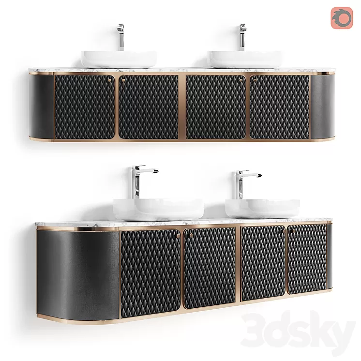 STORE 54 Hanging cabinet Warlock Double 3D Model STORE 54 Hanging cabinet Warlock Double 3D Model